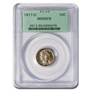 1917-D Mercury Dime MS-65 PCGS (FB)