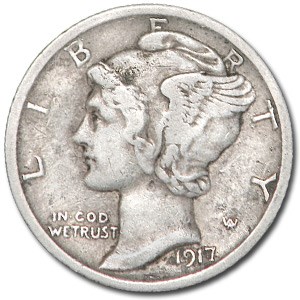 1917-D Mercury Dime VF 1917-D Mercury Dime VF