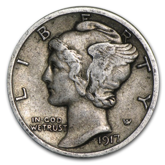 1917-D Mercury Dime XF 1917-D Mercury Dime XF