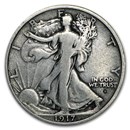 1917-D Obv Walking Liberty Half Dollar Fine