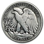 1917-D Obv Walking Liberty Half Dollar Fine
