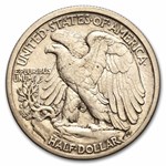 1917-D Obv Walking Liberty Half Dollar XF