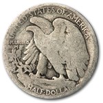1917-D Obverse Walking Liberty Half Dollar AG
