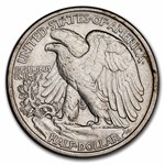 1917-D Obverse Walking Liberty Half Dollar AU