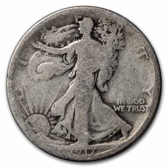1917-D Rev Walking Liberty Half Dollar AG 1917-D Rev Walking Liberty Half Dollar AG