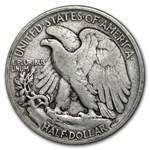 1917-D Rev Walking Liberty Half Dollar Fine