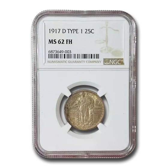 1917-D Standing Liberty Quarter Type-I MS-62 NGC (FH) 1917-D Standing Liberty Quarter Type-I MS-62 NGC (FH)