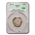 1917-D Standing Liberty Quarter Type-I MS-64 CACG (Full Head)