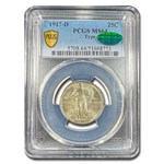 1917-D Standing Liberty Quarter Type-I MS-64 PCGS CAC
