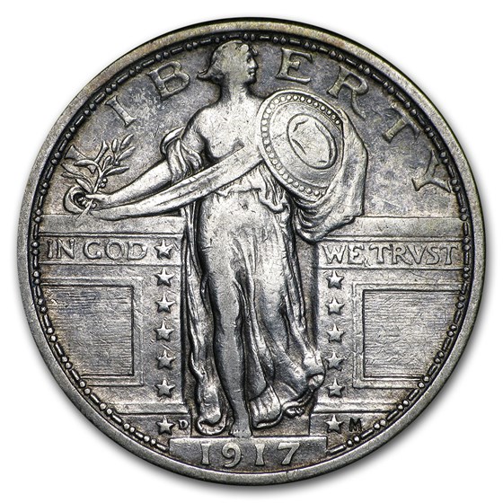 1917-D Standing Liberty Quarter Type-I XF 1917-D Standing Liberty Quarter Type-I XF
