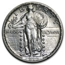1917-D Standing Liberty Quarter Type-II AU