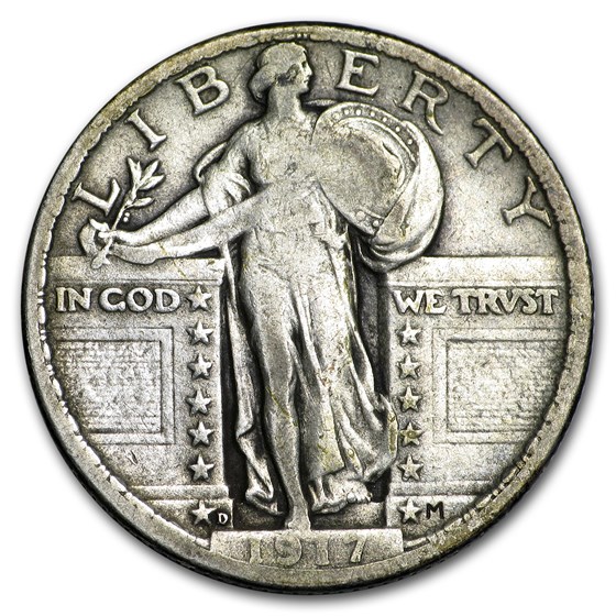 1917-D Standing Liberty Quarter Type-II Fine 1917-D Standing Liberty Quarter Type-II Fine