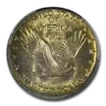 1917-D Standing Liberty Quarter Type-II MS-63 PCGS