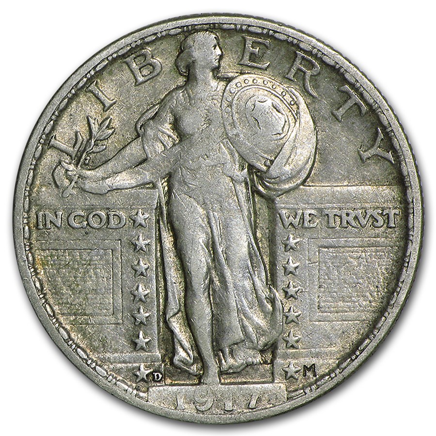1917-D Standing Liberty Quarter Type-II VF