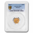1917 Gold $1.00 McKinley Commem MS-67 PCGS