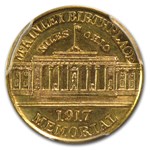 1917 Gold $1.00 McKinley Memorial AU-58 PCGS