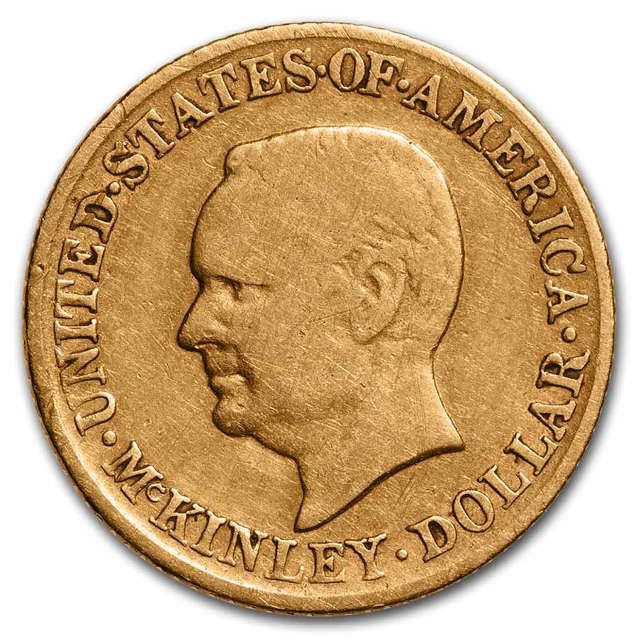 1917 Gold $1.00 McKinley Memorial VF