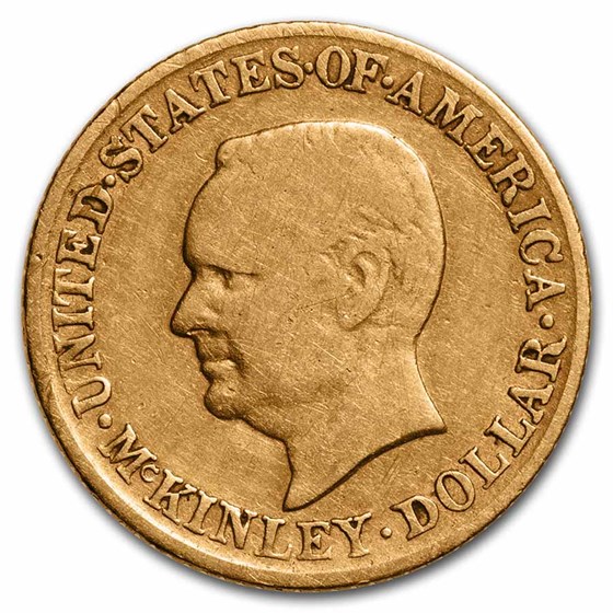 1917 Gold $1.00 McKinley Memorial VF 1917 Gold $1.00 McKinley Memorial VF