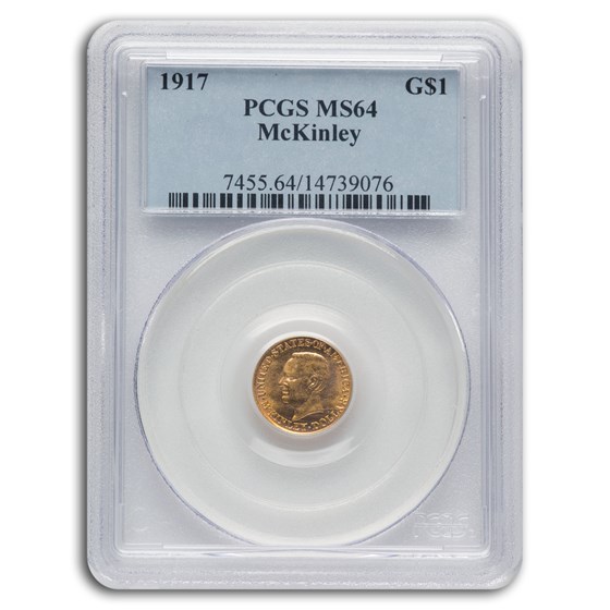 1917 Gold $1.00 McKinley MS-64 PCGS 1917 Gold $1.00 McKinley MS-64 PCGS