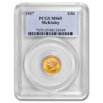 1917 Gold $1.00 McKinley MS-65 PCGS
