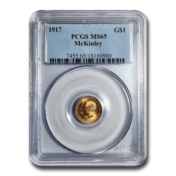 1917 Gold $1.00 McKinley MS-65 PCGS