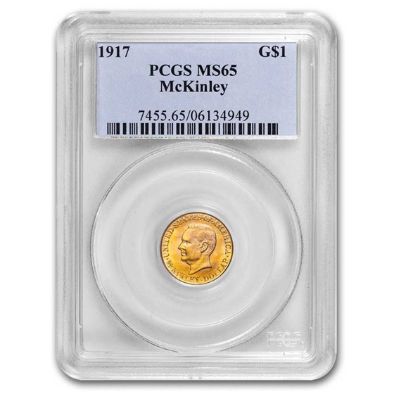 1917 Gold $1.00 McKinley MS-65 PCGS 1917 Gold $1.00 McKinley MS-65 PCGS