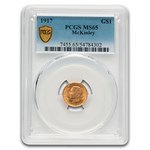 1917 Gold $1.00 McKinley MS-65 PCGS