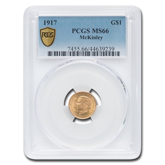 1917 Gold $1.00 McKinley MS-66 PCGS 1917 Gold $1.00 McKinley MS-66 PCGS