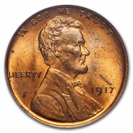 1917 Lincoln Cent MS-64 PCGS (Red) 1917 Lincoln Cent MS-64 PCGS (Red)