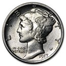 1917 Mercury Dime AU