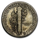1917 Mercury Dime Fine