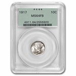 1917 Mercury Dime MS-64 PCGS (FB, OGH)