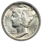1917 Mercury Dime MS-64 PCGS (FB)