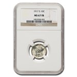 1917 Mercury Dime MS-67 NGC (FB)