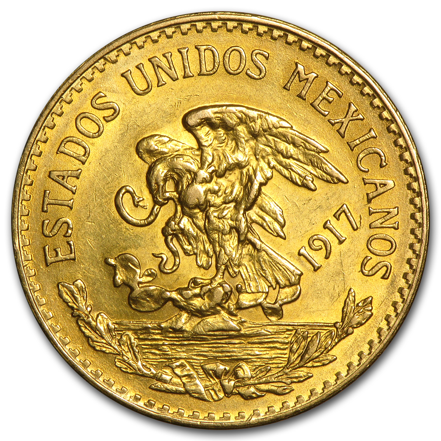 1918 Mexico Gold 20 Pesos XF SKU #83576 