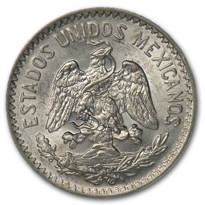 1917 Mexico Silver 50 Centavos BU (Cap and Ray) 1917 Mexico Silver 50 Centavos BU (Cap and Ray)