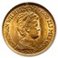 1917 Netherlands Gold 10 Gulden Wilhelmina MS-64 NGC