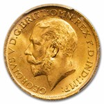 1917-S Australia Gold Sovereign George V MS-64 PCGS
