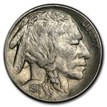 1917-S Buffalo Nickel AU