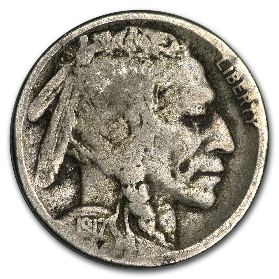 1917-S Buffalo Nickel Good