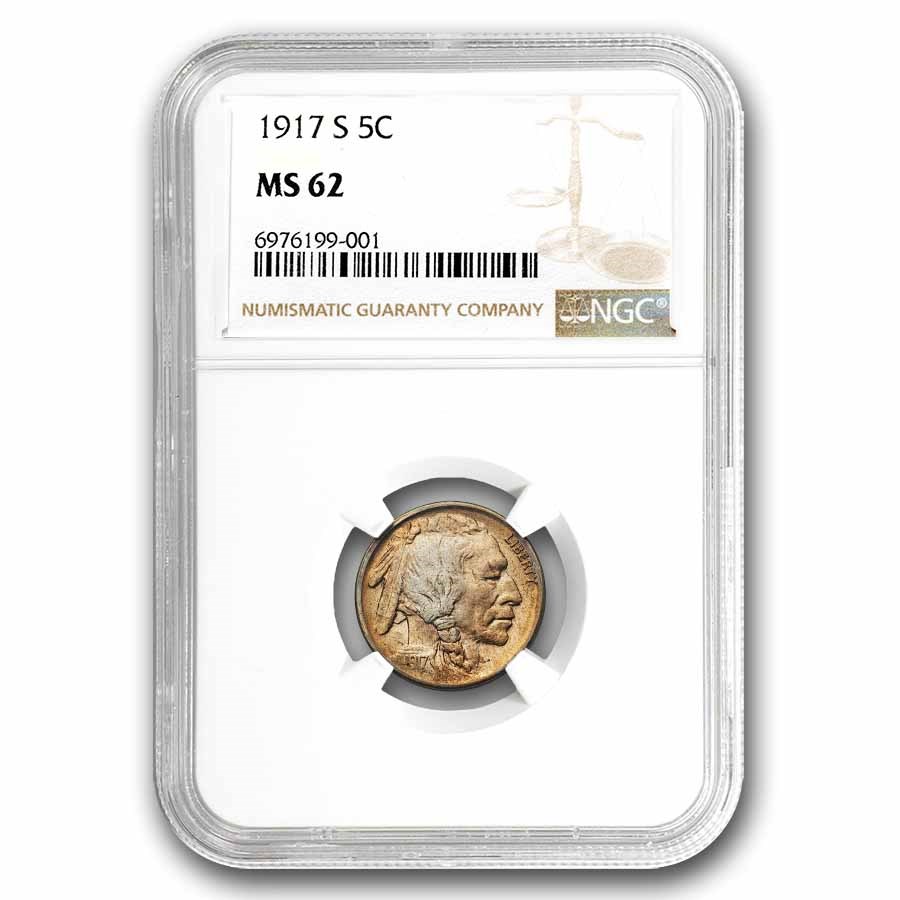 1917-S Buffalo Nickel MS-62 NGC
