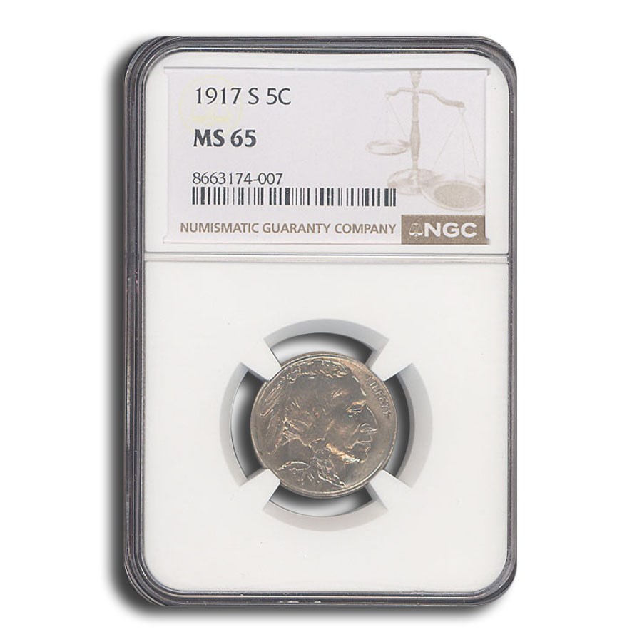 1917-S Buffalo Nickel MS-65 NGC