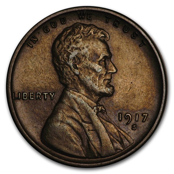1917-S Lincoln Cent AU 1917-S Lincoln Cent AU