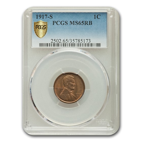 1917-S Lincoln Cent MS-65 PCGS (Red/Brown) 1917-S Lincoln Cent MS-65 PCGS (Red/Brown)