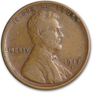 1917-S Lincoln Cent VF 1917-S Lincoln Cent VF