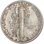 1917-S Mercury Dime AU