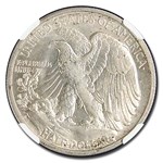 1917-S Reverse Walking Liberty Half Dollar AU-58 NGC