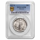 1917-S Reverse Walking Liberty Half Dollar AU-58 PCGS