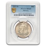 1917-S Reverse Walking Liberty Half Dollar MS-65 PCGS