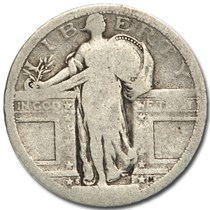 1917 S Standing Liberty Quarter Type I Ag No Date Standing Liberty Quarters 1916 1930 Apmex